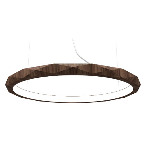 Facet LED Pendant in American Walnut (486|1354LED18)