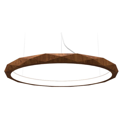 Facet LED Pendant in Imbuia (486|1354LED06)