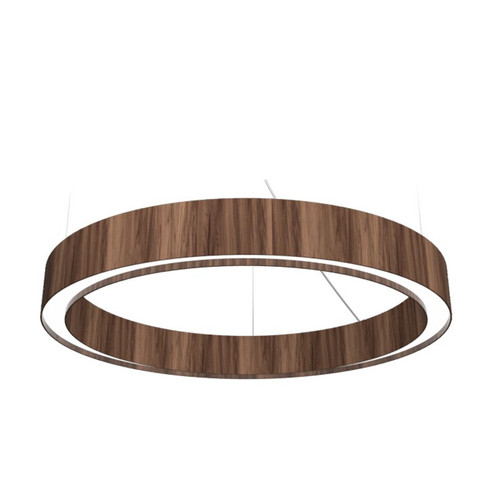 Cylindrical LED Pendant in American Walnut (486|1353LED18)