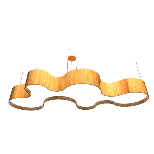 Organic LED Pendant in Teak (486|1337LED12)