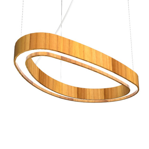 Organic LED Pendant in Teak (486|1331LED12)