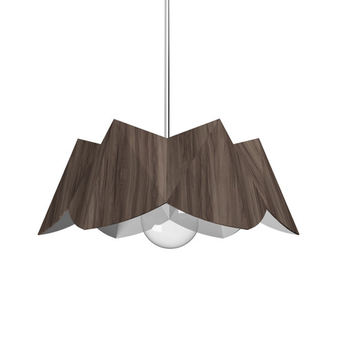 Physalis One Light Pendant in American Walnut (486|128318)