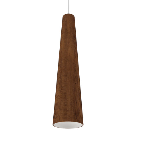 Conical One Light Pendant in Imbuia (486|128006)