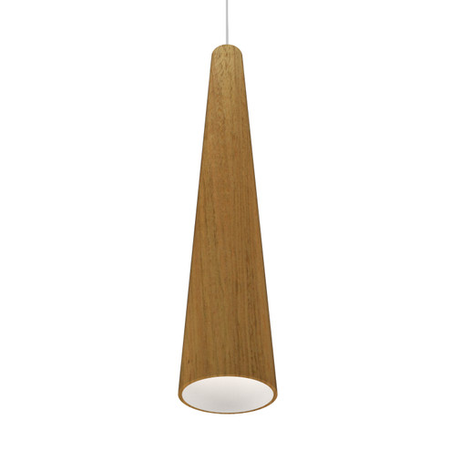 Conical One Light Pendant in Louro Freijo (486|127609)