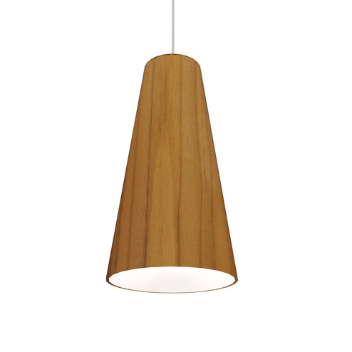 Conical One Light Pendant in Teak (486|123312)