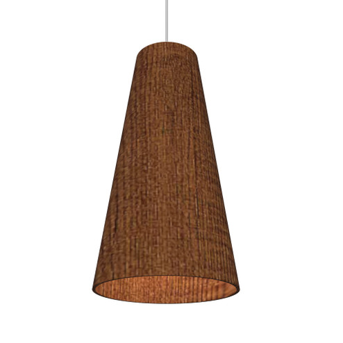 Conical One Light Pendant in Imbuia (486|123306)