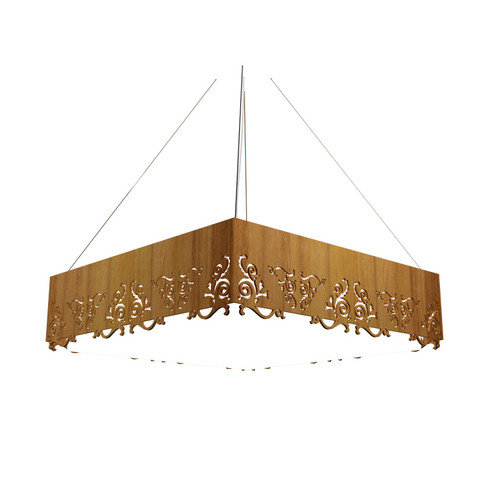 Facet LED Pendant in Teak (486|1226LED12)