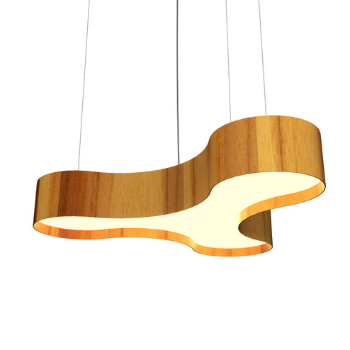 Organic LED Pendant in Teak (486|1222LED12)