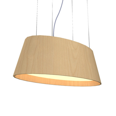 Oval LED Pendant in Maple (486|1218LED34)