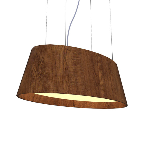 Oval LED Pendant in Imbuia (486|1218LED06)