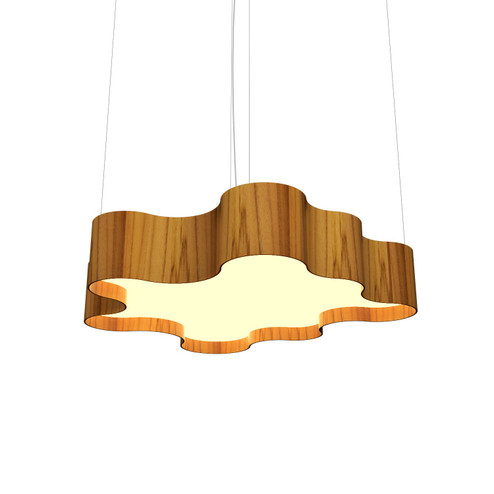 Organic LED Pendant in Teak (486|1200LED12)