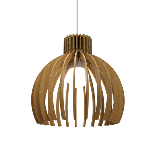 Stecche di Legno One Light Pendant in Louro Freijo (486|118009)