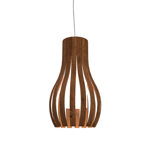 Barrel One Light Pendant in Imbuia (486|115306)