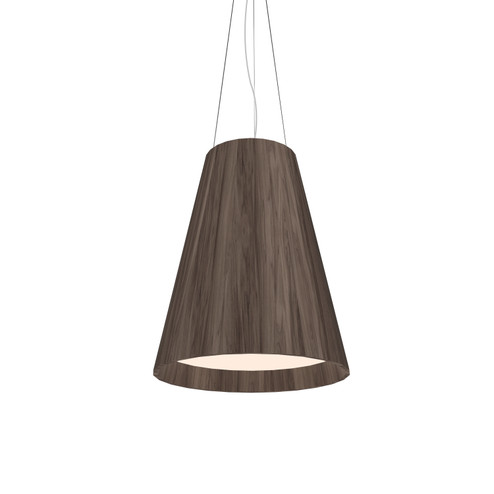 Conical Three Light Pendant in American Walnut (486|114618)