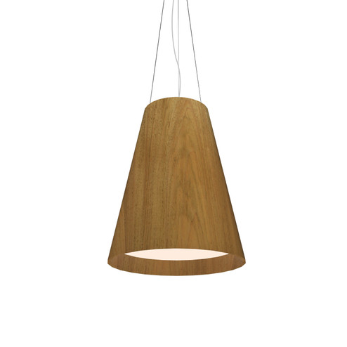 Conical Three Light Pendant in Louro Freijo (486|114609)