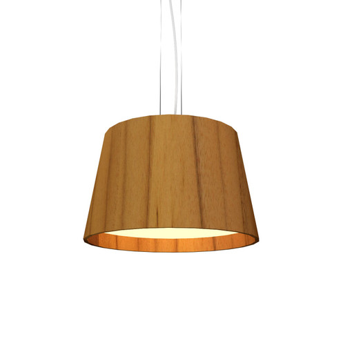 Conical LED Pendant in Teak (486|1145LED12)