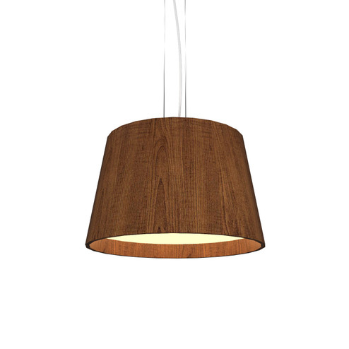 Conical LED Pendant in Imbuia (486|1145LED06)