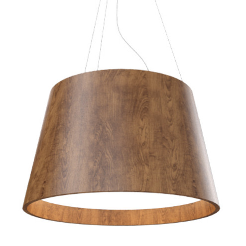 Conical Three Light Pendant in Imbuia (486|114506)