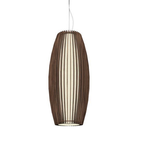 Stecche di Legno One Light Pendant in American Walnut (486|113918)