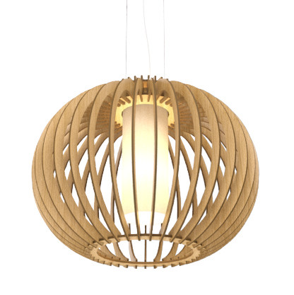Stecche di Legno One Light Pendant in Louro Freijo (486|113409)