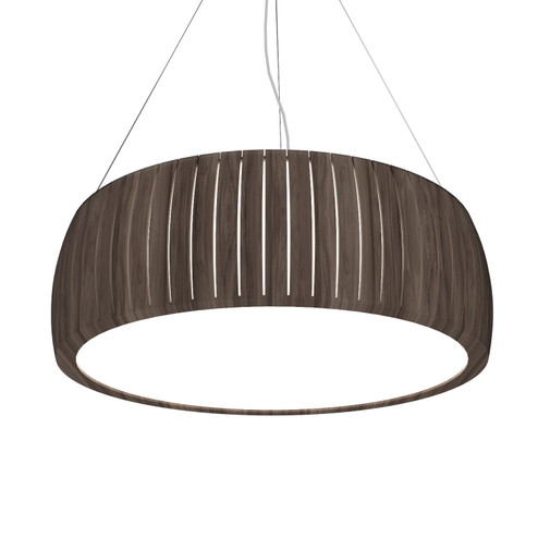 Barrel LED Pendant in American Walnut (486|1113LED18)