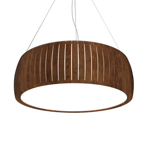 Barrel LED Pendant in Imbuia (486|1113LED06)