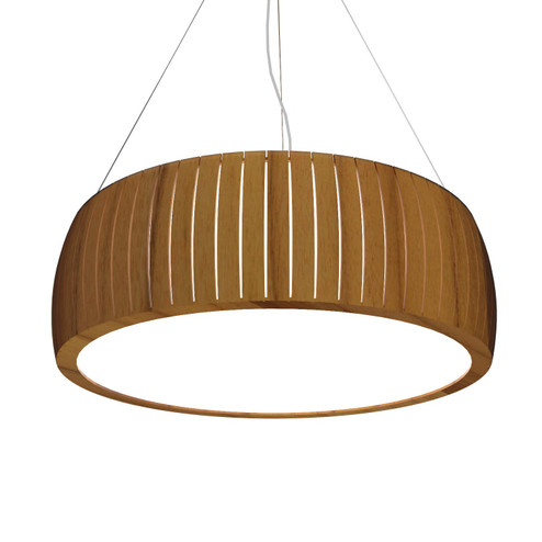 Barrel LED Pendant in Teak (486|1112LED12)