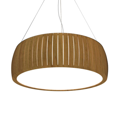 Barrel LED Pendant in Louro Freijo (486|1111LED09)