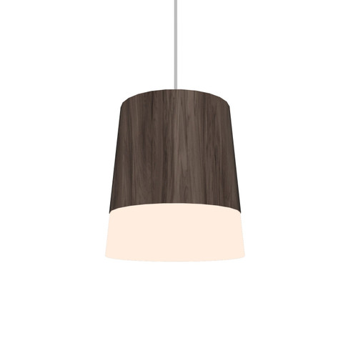 Conical LED Pendant in American Walnut (486|1100LED18)