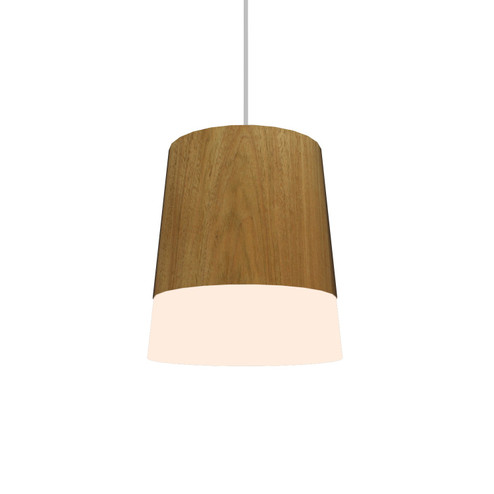 Conical LED Pendant in Louro Freijo (486|1100LED09)
