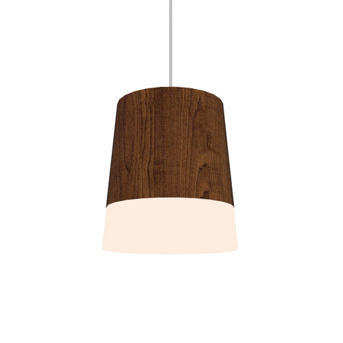 Conical LED Pendant in Imbuia (486|1100LED06)