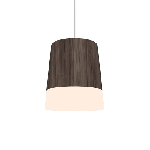 Conical One Light Pendant in American Walnut (486|110018)