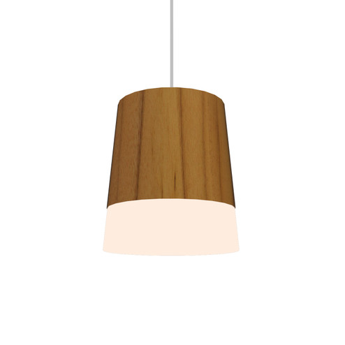 Conical One Light Pendant in Teak (486|110012)
