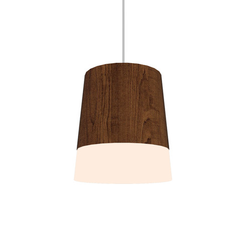 Conical One Light Pendant in Imbuia (486|110006)