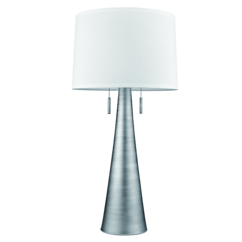 Muse Two Light Table Lamp in Hand Painted Weathered Pewter (106|TT723366)