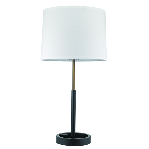 Rotunda One Light Table Lamp in Matte Black/ Hand Painted Antique Gold (106|TT511076)