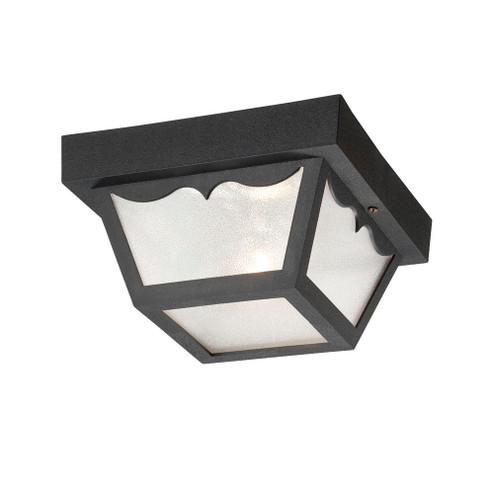 Builders` Choice One Light Outdoor Ceiling Mount in Matte Black (106|P4901BK)