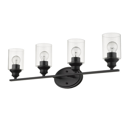 Gemma Four Light Vanity in Matte Black (106|IN41453BK)