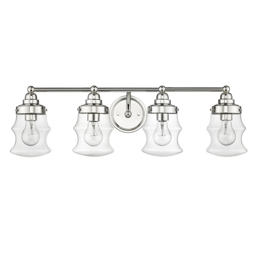 Keal Four Light Vanity in Polished Nickel (106|IN40074PN)