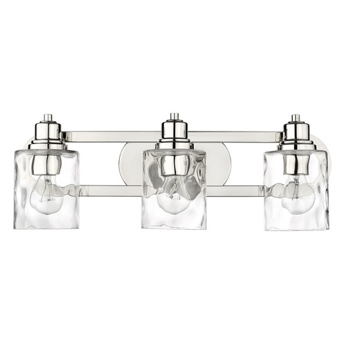 Lumley Three Light Bath Vanity in Polished Nickel (106|IN40057PN)