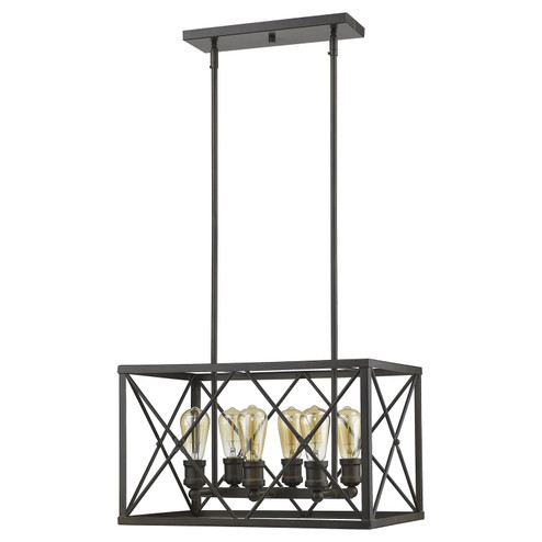 Brooklyn Six Light Pendant in Oil-Rubbed Bronze (106|IN21125ORB)