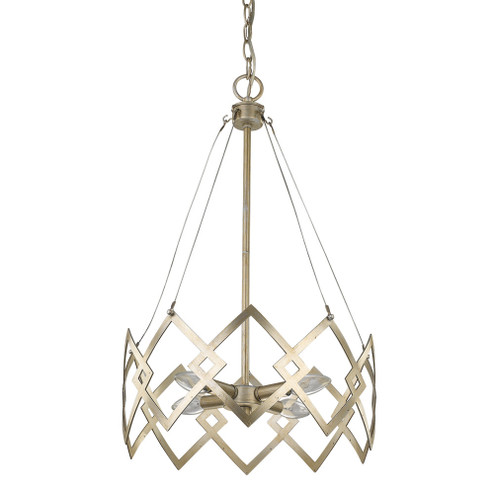 Nora Four Light Pendant in Washed Gold (106|IN11397WG)