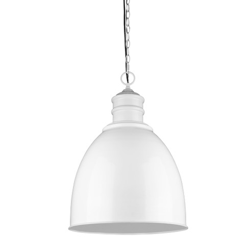 Colby One Light Pendant in White (106|IN11170WH)