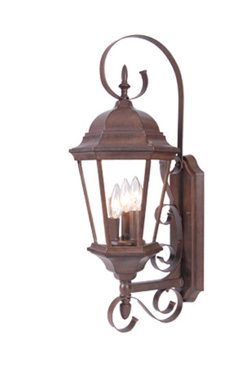 New Orleans Three Light Wall Sconce in Burled Walnut (106|5413BW)