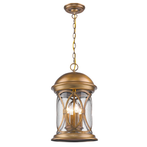 Lincoln Four Light Hanging Lantern in Antique Brass (106|1533ATB)