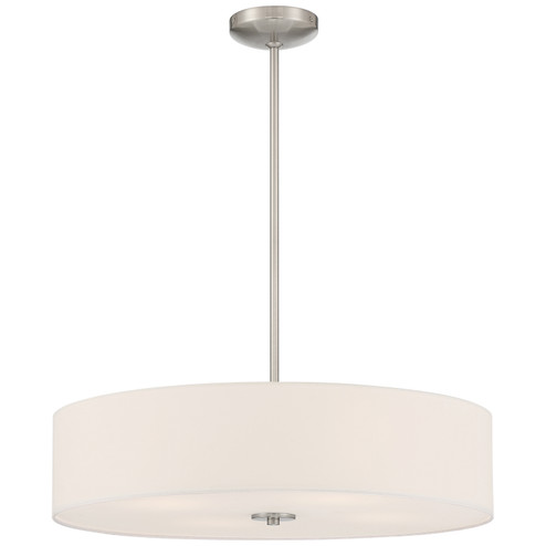 Mid Town LED Pendant or Semi-Flush in Brushed Steel (18|64066LEDDLPBSWH)
