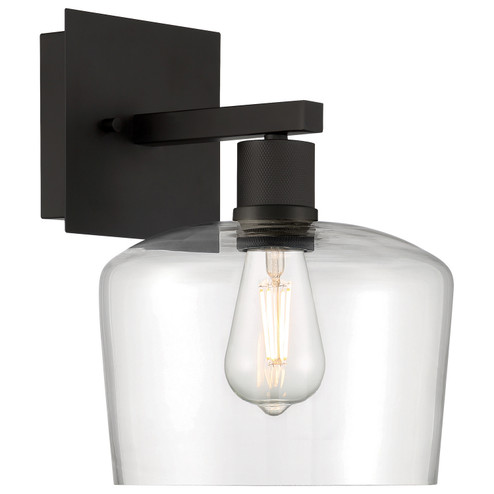 Port Nine Chardonnay LED Wall Sconce in Matte Black (18|63144LEDDLPMBLCLR)