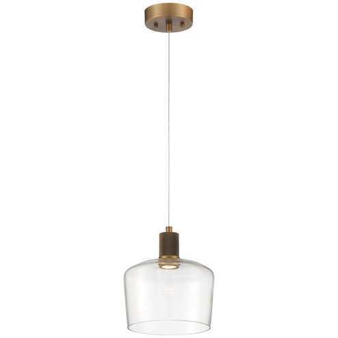 Port Nine Chardonnay LED Pendant in Antique Brushed Brass (18|63141LEDDABBCLR)