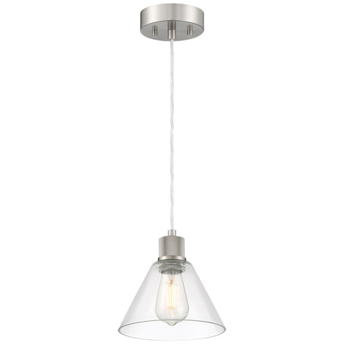 Port Nine Martini LED Pendant in Brushed Steel (18|63140LEDDLPBSCLR)