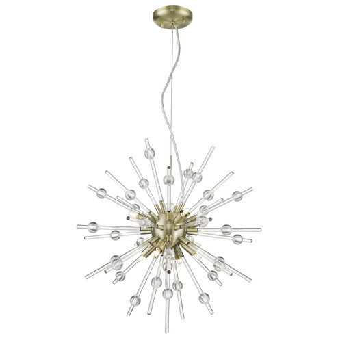 Burst LED Pendant in Antique Bronze (18|63121LEDDLPABRZCLR)